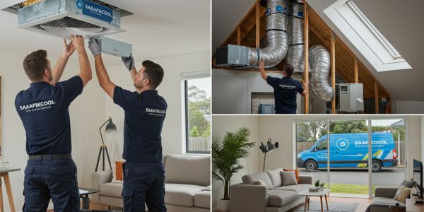 Ducted air conditioning installation Johannesburg — concealed ceiling ducted system fitted by SAAFIKCOOL