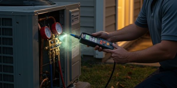 Professional AC gas leak repair Johannesburg - expert refrigerant leak detection and repair